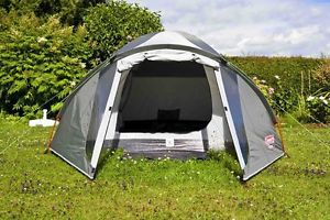 Camping Zelt Für 3 Personen Mit 2 Ventilationsklappen 3 Eingänge Kabelschlitz
