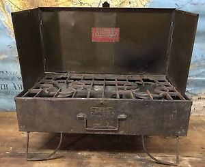 Antique Vtg Pat. 1924 20s KAMP KOOK #7 Mini GAS CAMPING STOVE AGM Albert Lea MN