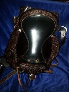 saddles Equestrian Dark Chocolet Endurance Saddle 18' seat FQHB