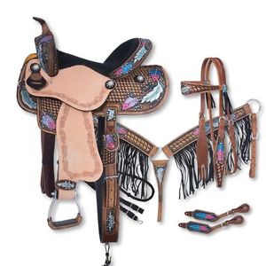 Tough-1 Delilah Collection 5 Piece Saddle Package 14"