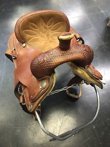 Circle Y All Around Roping Saddle 15" (used) Free Shipping
