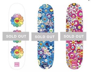 SOLD OUT!! Takashi Murakami X ComplexCon Skate MCA Deck Flower 8.0 Set