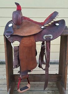 Used 14" Cowboy Tuff Barrel Saddle Stockdale, TX