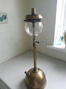 VINTAGE TALL BRASS  TILLEY LAMP -  TL106 - TABLE LAMP -  WITH ONION GLOBE