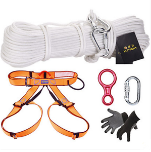 100M Steel Safety Rope Fire Self-help Rescue Family Emergency Survival Set