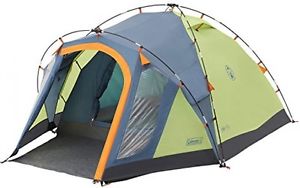 Coleman Drake 3 Tent - Lime Green And Blue