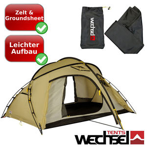 2 Persons Pro dome - tent with additional groundsheet Lightweight 275x220x112