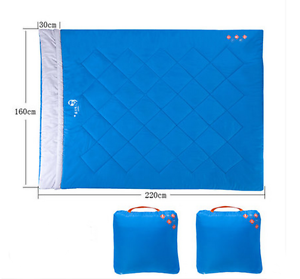 Camping Envelope Sleeping Bag Travel Outdoor Hiking -5°C 220CM*160CM Blue
