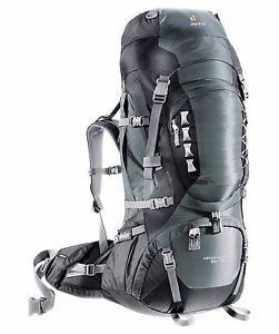 DEUTER Aircontact PRO 60+15 Trekking Rucksack Farbe Grau Original Neuwertig