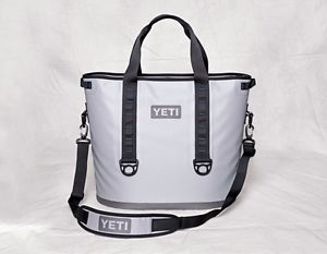 **NWT Yeti Hopper 40 Cooler in fog gray/tahoe blue NEW WITH TAGS!