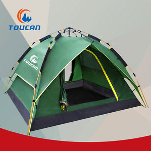 Tent Camping Outdoor Person Instant Waterproof Hiking Family Shelter Canopy 3 4