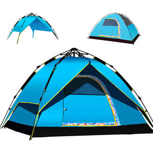Tent 4 Season Person Hiking Camping Outdoor Waterproof Ultralight Popup Fabric