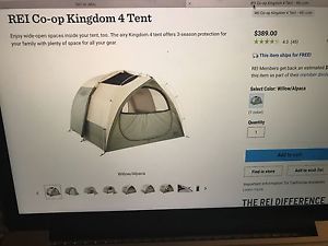 REI Kingdom - 4 Person Tent - Brand New
