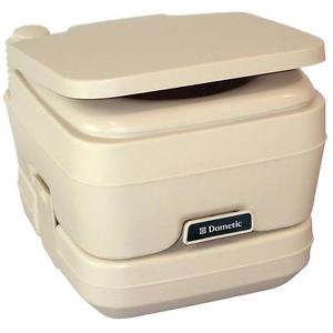 Dometic - 964 MSD Portable Toilet 2.5 Gallon Parchment - Comfortable & Secure