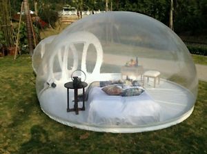 NEW Inflatable Bubble Camping Family Tent Single Tunnel With Air Blower