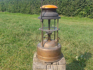Early X246 Tilley Lamp Lantern Pork Pie Short Brass Handle