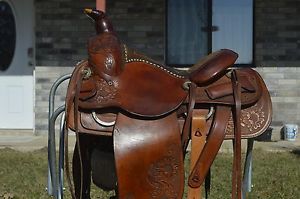 Circle Y saddle, 14 inch seat, FQHB, in great condition!
