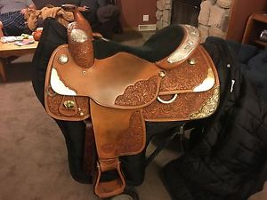 Tex Tan Imperial AQHA Collection Show Saddle 16in FQHB excellent condition