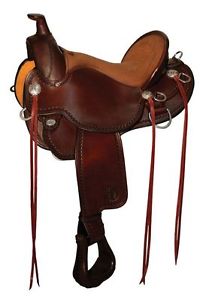 Circle Y - 15" Longear Mule Flex2 Trail Saddle #1158 Walnut --Full Mule Bars