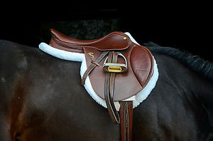 Pessoa 17" A/O Equitation Saddle with RIDING BUNDLE!  Pads, Bridle, Girth, etc..