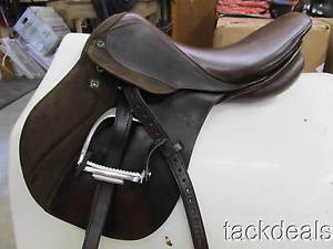 Stubben Laurus Youth Jump All Purpose Saddle & Tory Fittings 16" W Used