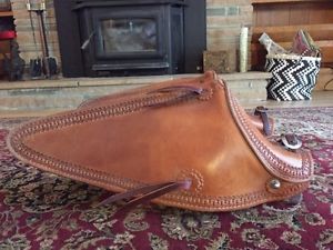 John Willemsma Lj Saddlery 24" Tapaderos Smooth out with Carlos border
