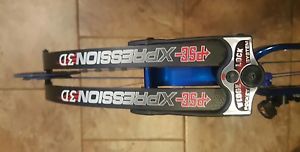 PSE Xpression 3D tournament bow Blue. Comes with qad arrow rest and peep sight.
