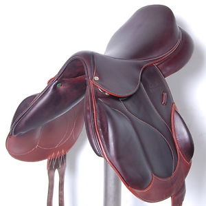 18" DEVOUCOUX CHIBERTA O SADDLE (S13010191) FULL BUFFALO, GOOD CONDITION! - XVD