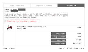 Supreme × Coleman CT200U Mini Bike - ORDER CONFIRMED and SHIPPED.