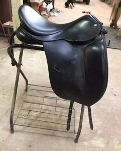 Canterbury Equation Dressage saddle with currently set at Wide tree – 18” seat