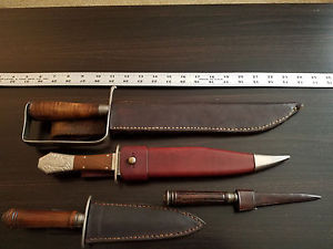 Hand Crafted Knife Lot Maker Swamp Fox MUST SEE