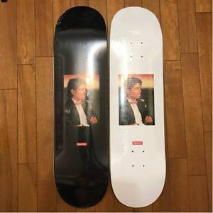 Supreme x Michael Jackson Black n White Skateboard Skate Board Deck 2pcs Set