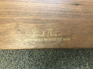 1982 Fred Bear Signature Takedown Bow: Signed, never shot or set-up - 50# 187
