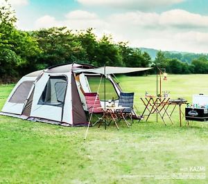 Kazmi Wide Big Dome Tent II w/ Inner Tent For 5 Person Camping Outdoor