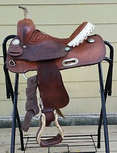 Used 12" Billy Cook Barrel Kids Barrel Saddle