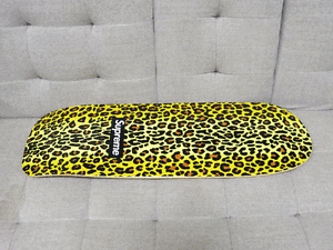 Supreme x Box Logo Leopard Print ROAR World Famous Skateboard Skate Board Deck