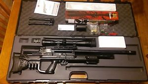 Hatsan Gladius Long .22 cal air rifle w/ scope & hard case  pcp bull pup
