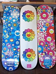Takashi Murakami ComplexCon MCA Skate Deck - Set of 3 - IN HAND!